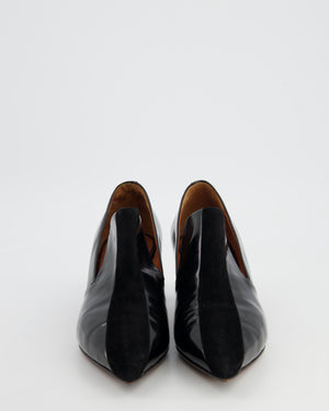 Céline Black Leather Heels With Suede Detail Size 40