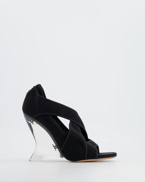 Christian Dior Black Etoile Perspex Heels Size EU 37