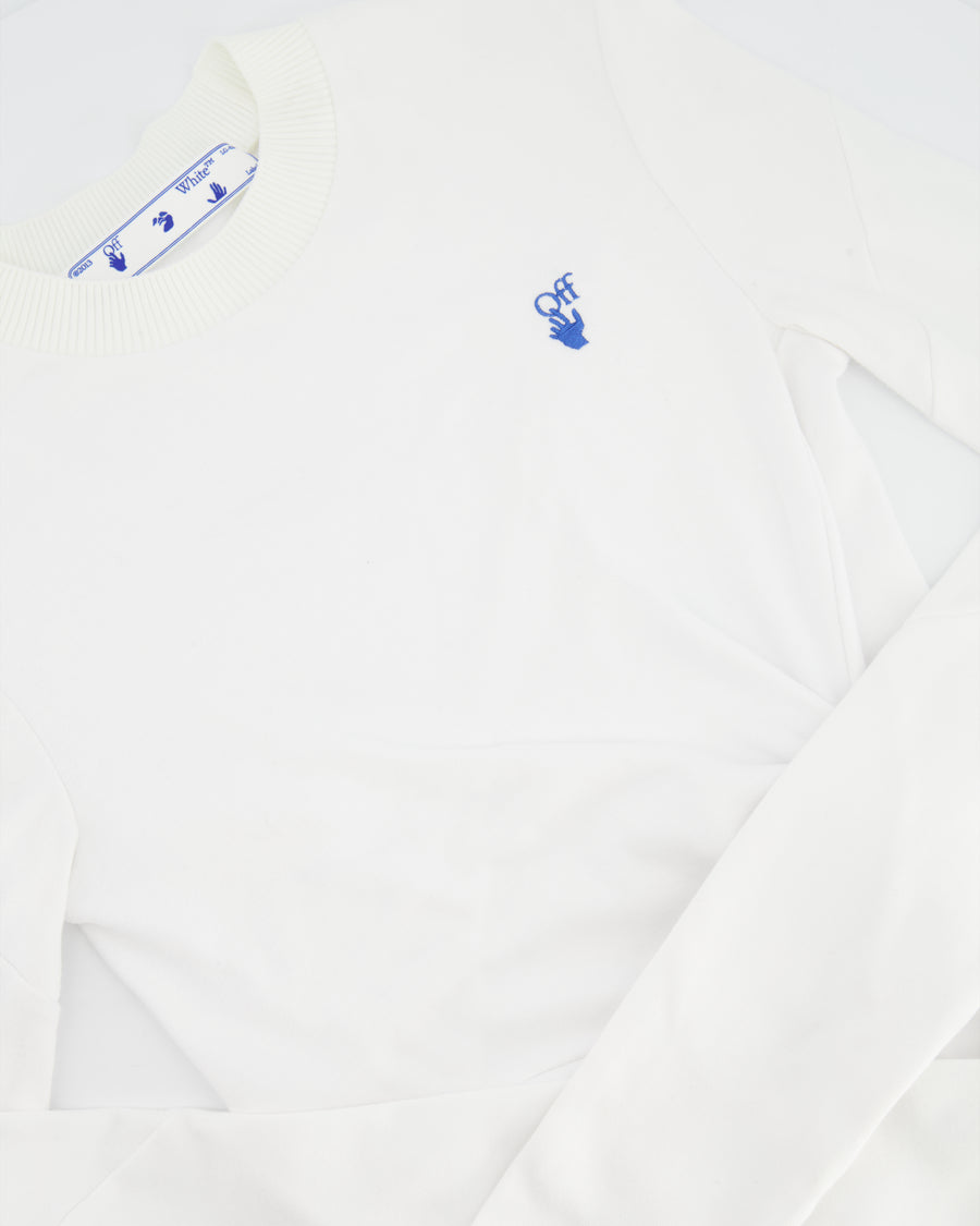 Off-White White Sweater Long Sleeve Dress Size IT 38 (UK 6)