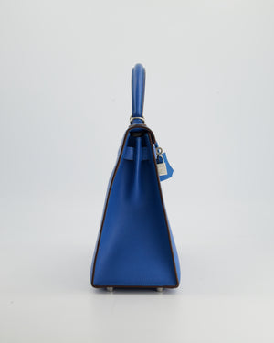 Hermès Etain Epsom Leather Palladium Finish Mini Kelly II Sellier