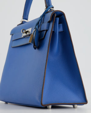 Hermès Kelly 28 Sellier Sky Blue Epsom Palladium Hardware