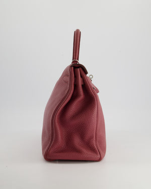 Hermes Kelly Bag 35cm in Bois De Rose Togo Leather With Palladium Hardware