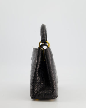 💥 Exclusive #LouisVuitton Capucines Crocodile Mini Crocodile Black Bag 