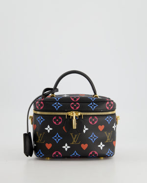 Louis Vuitton Black Game On PM Vanity Case Bag with Gold Hardware – Sellier