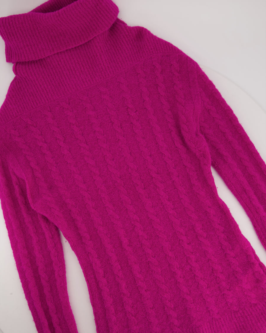 Jacquemus Sofia Cable-Knit Alpaca Blend TurtleNeck Sweater FR 38 (UK 10)