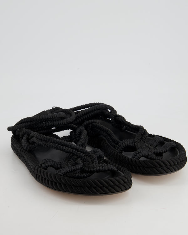 Isabel Marant Black Rope Tie Sandals Size EU 41