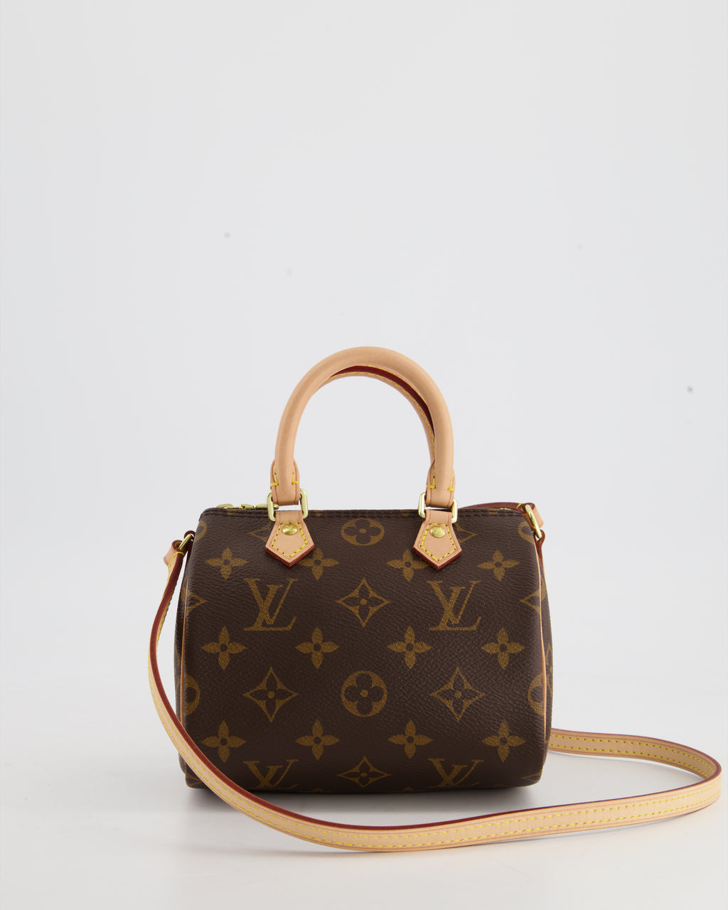 Louis Vuitton Speedy Nano Monogram Shoulder Mini Bag – The Luxury