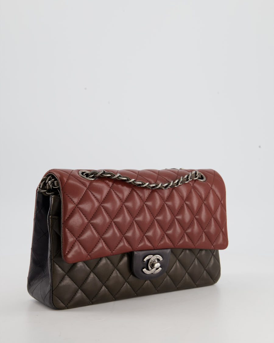 Chanel Medium Tricolour Classic Flap Bag with Gun Metal Hardware RRP - £8,530