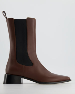 Neous Brown Leather Chelsea Boots Size EU 39.5