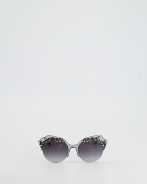 Bulgari Black and Grey Printed Sunglasses