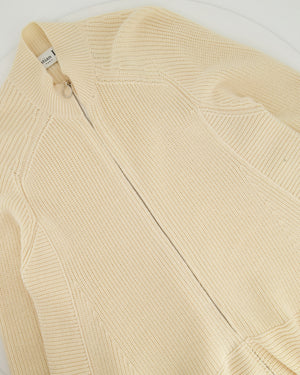 Christian Dior Wool Zip Cream Jumper Size FR 42 (UK 14)