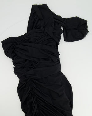 Alexander Wang Black Mini One Shoulder Dress Size S (UK 8)