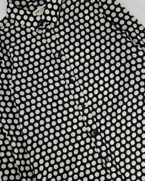 Saint Laurent Polka Dot Silk Shirt FR 42 (UK 14)