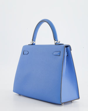 *RARE* Hermès Kelly Bag 25cm in Blue Paradis Epsom Leather with Palladium Hardware