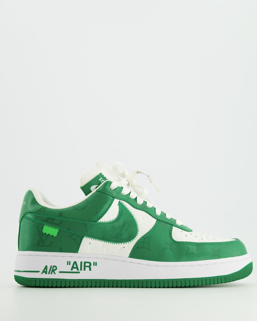 Daisy zone Lav en seng HOT* Louis Vuitton x Nike "Air Force 1" by Virgil Abloh White Green T –  Sellier