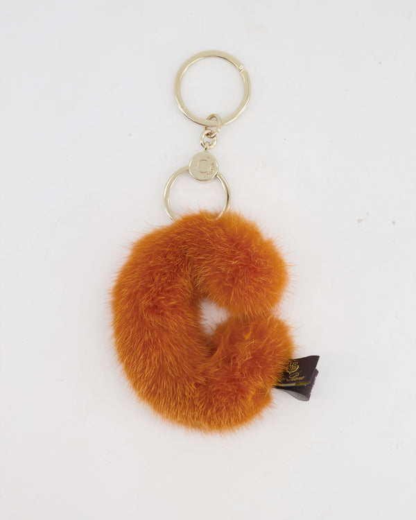 Loro Piana Letter C Orange Key Ring Accessory