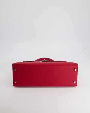 Hermès Kelly Bag 32cm in Rouge Piment Epsom Leather with Palladium