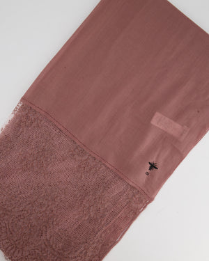 Christian Dior Blush Pink Cashmere Scarf