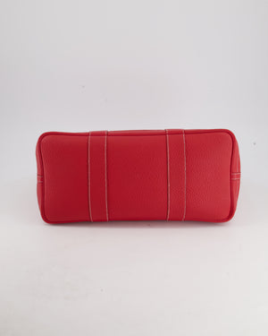 Hermès Garden Party Bag 36cm in Rouge Tomato Negonda Leather with Palladium Hardware