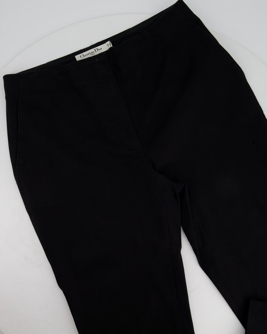 Christian Dior Black Textured Slim Fit Trousers FR 38 (UK 10) – Sellier