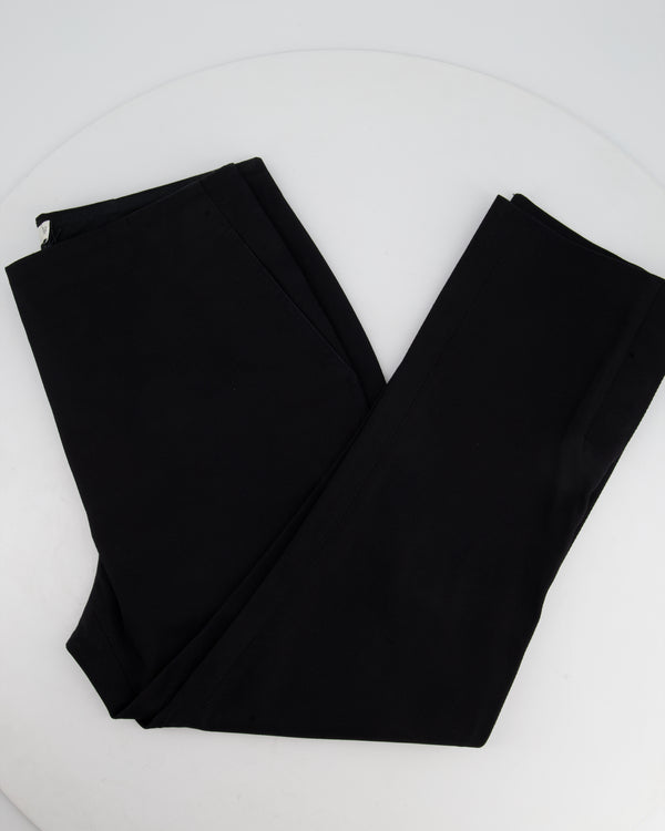 Christian Dior Black Textured Slim Fit Trousers FR 38 (UK 10)