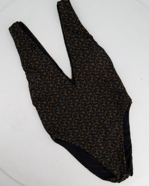 La Perla Black and Brown Printed Swimsuit Size XS (UK 6)
