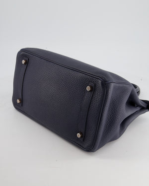 Hermes Birkin 30cm Bag Togo Calfskin Leather Gold Hardware, Blue Nuit 2Z -  SYMode Vip