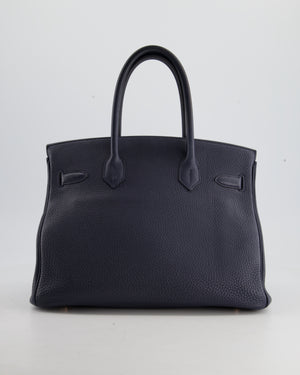 Hermès Birkin Bag 30cm in Bleu Nuit Togo Leather with Gold Hardware