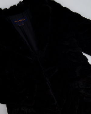 Louis Vuitton Black Mink Fur Coat Size FR 38 (UK 10) RRP £26,000