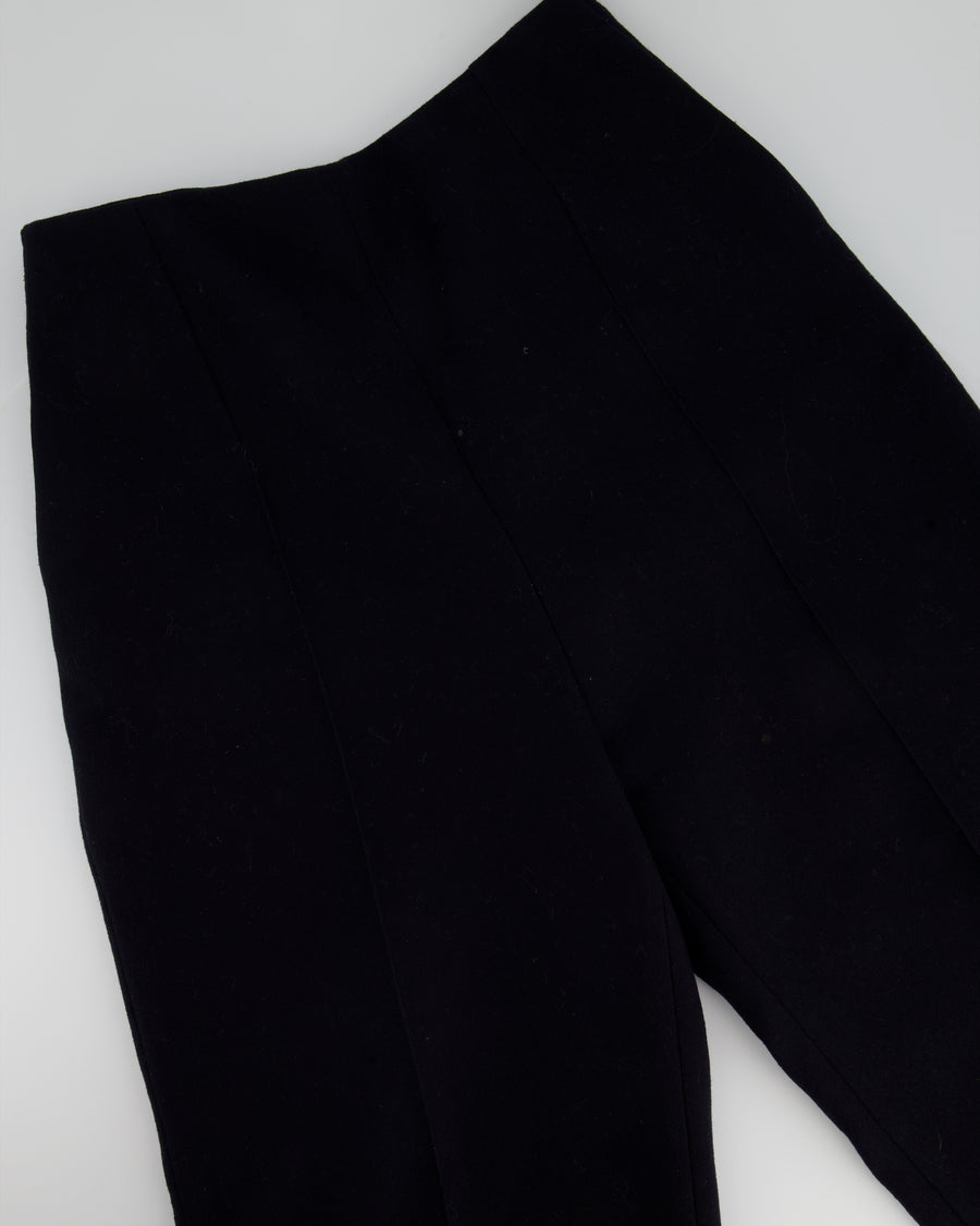 Celine Navy Wool Tailored Trousers FR 36, (UK 8)