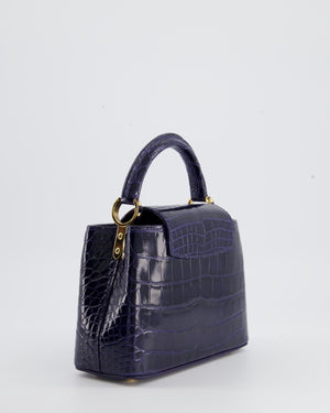Buy Louis Vuitton Capucines Handbag Crocodile MM Gray 2166301