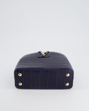 Buy Louis Vuitton Capucines Handbag Crocodile MM Gray 2166301