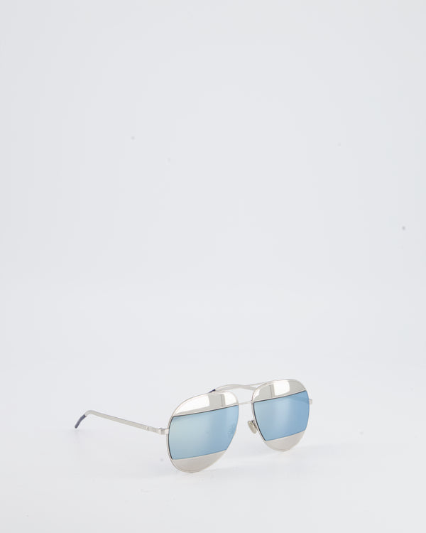 Christian Dior Split Metallic Silver Sunglasses