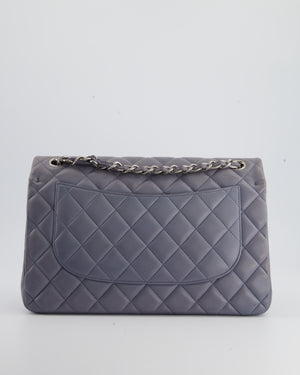 Chanel Lavender Jumbo Double Flap Bag in Lambskin Leather with Silver –  Sellier