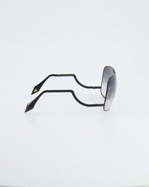 Bottega Veneta Large Metal Frame Sunglasses