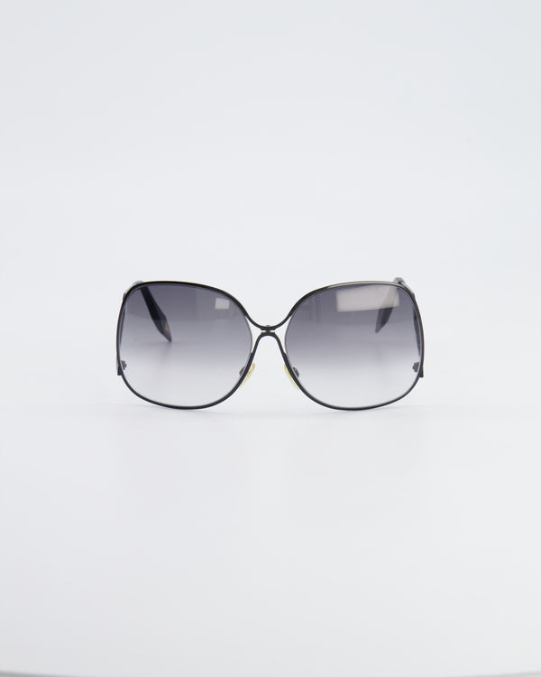 Bottega Veneta Large Metal Frame Sunglasses