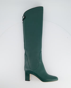 Jimmy Choo Emerald Green Knee High Boots EU 38