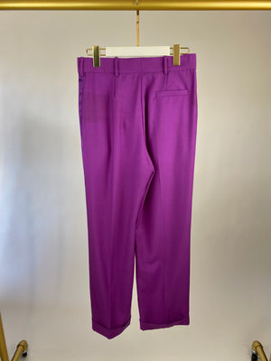 Racil Purple Wide Leg Trousers Size FR 40 (UK 12)