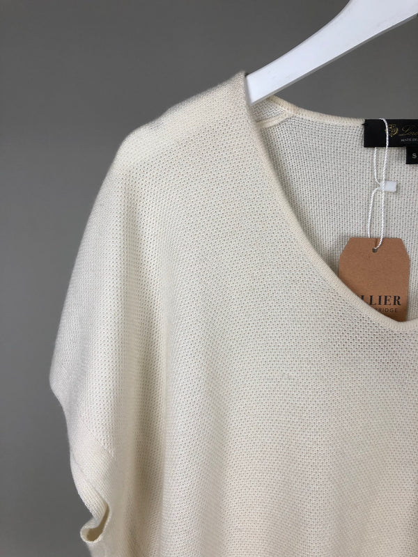 Loro Piana Cream Cashmere Knit Vest Top Size S (UK8-10)