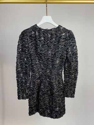 Dolce & Gabbana Black Lace Metallic Thread Dress IT 42 (UK 10)
