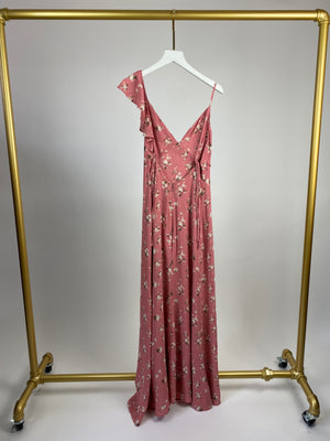 Reformation Pink Floral Maxi Dress Size XS (UK 6)