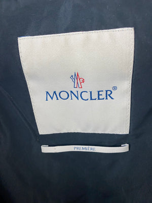 Moncler Black Puffer Jacket with Peplum Detail Size 0 (UK 6)