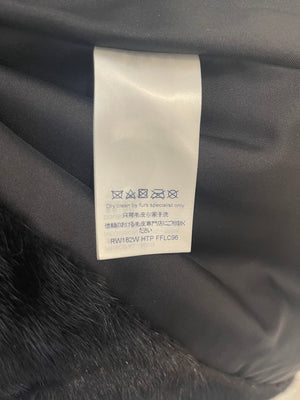 Louis Vuitton Black Mink Fur Coat Size FR 38 (UK 10) RRP £26,000
