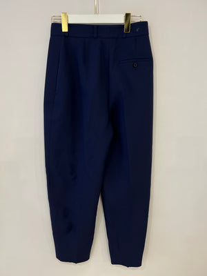 Alexander Mcqueen Navy Wool Trouser IT 42 (UK 10) (Tall)