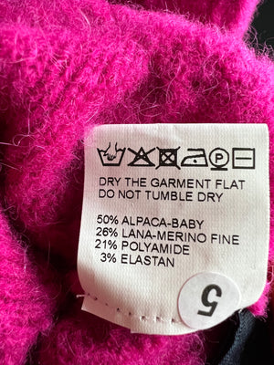 Jacquemus Sofia Cable-Knit Alpaca Blend TurtleNeck Sweater FR 38 (UK 10)