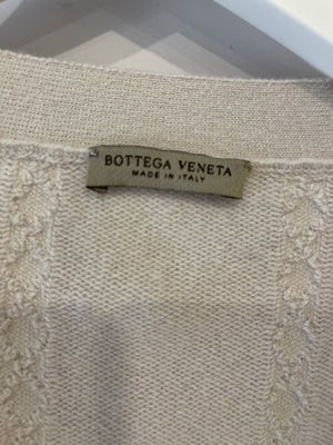Bottega Veneta Grey Oversized Cashmere Cardigan Size IT 40 ( UK 8)