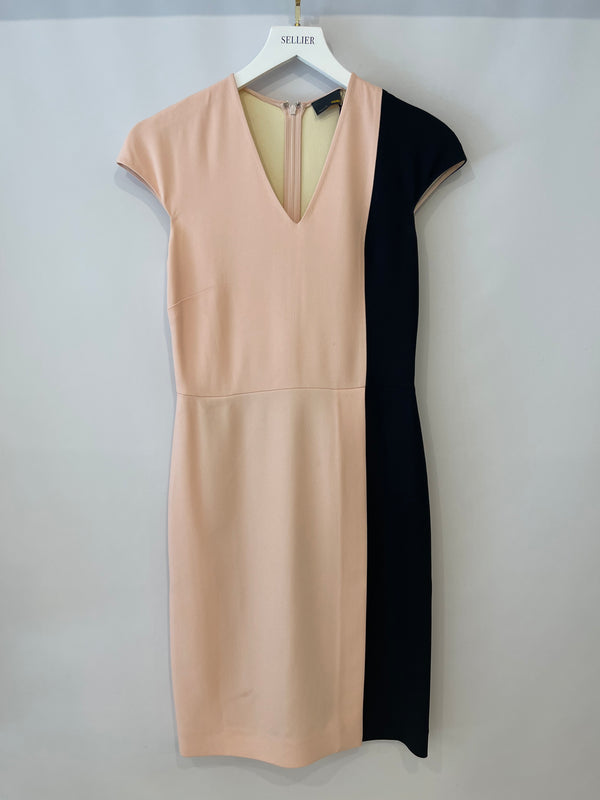 Fendi Pink and Black Sleeveless Midi Dress Size IT 38 (UK 6)