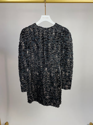 Dolce & Gabbana Black Lace Metallic Thread Dress IT 42 (UK 10)