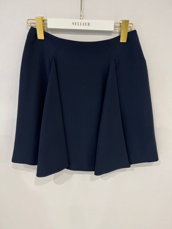 Christian Dior Navy Silk Skirt Size FR 36 (UK 8)