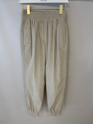 Brunello Cucinelli Nude Pleated Pants Size IT 36 (UK 4)